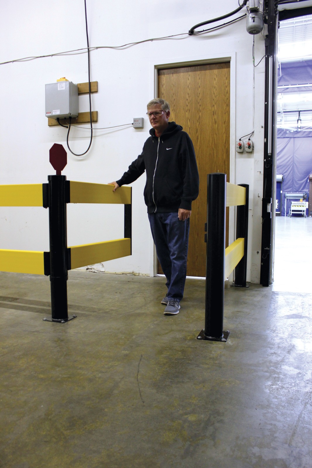 Barrière de sécurité industrielle pour zone de travail, SPANGUARD